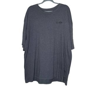 AFTCO 3X-Large Mens Gray Heather Short Sleeve Round Neck Pullover T Shirt